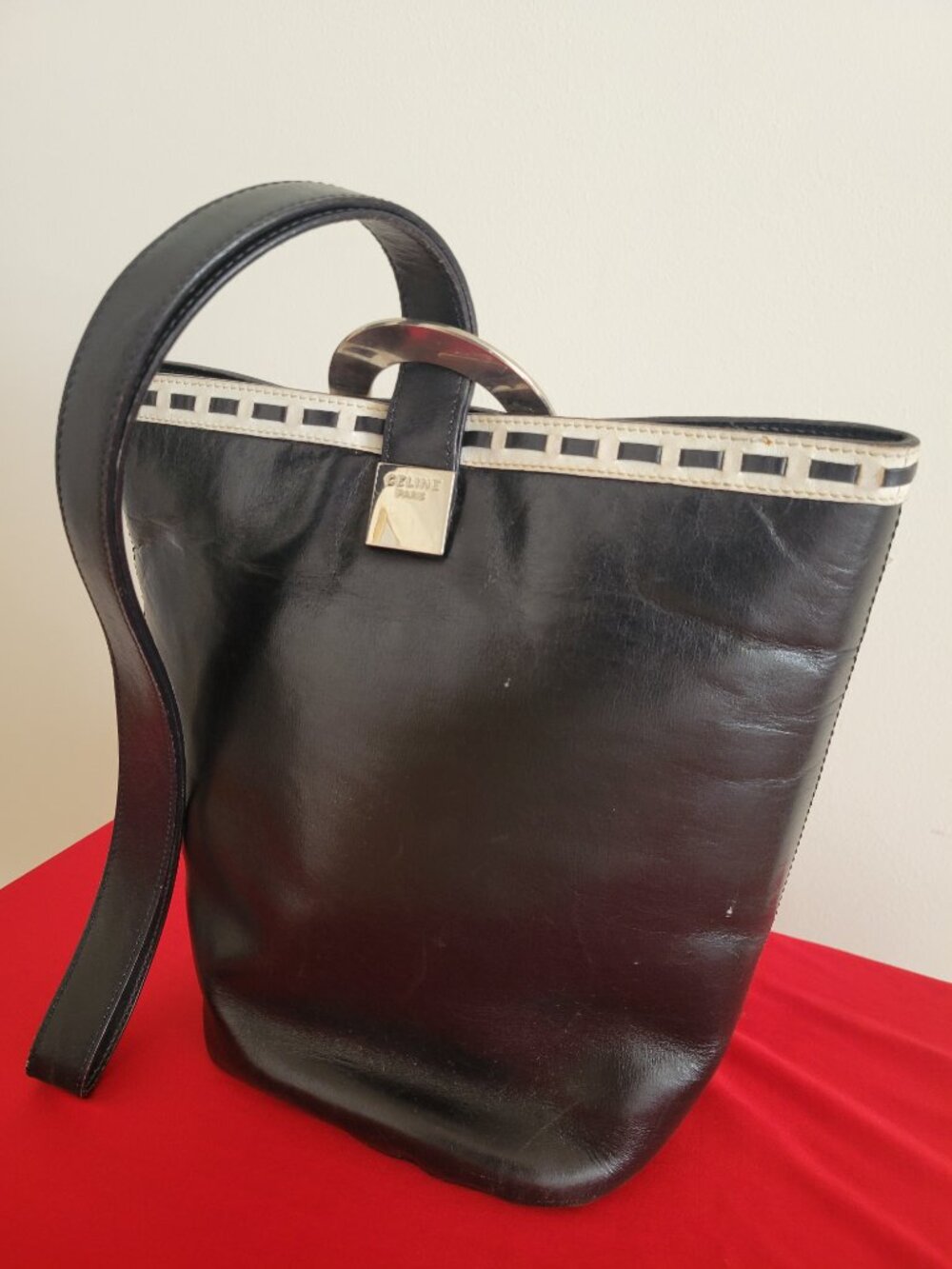 Celine One Shoulder Bag Gold Hardware Unisex - Picture 5 of 16